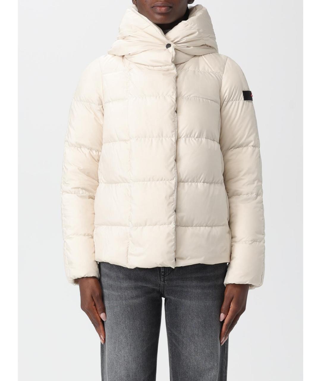 PEUTEREY Серый полиэстеровый пуховик, фото 2