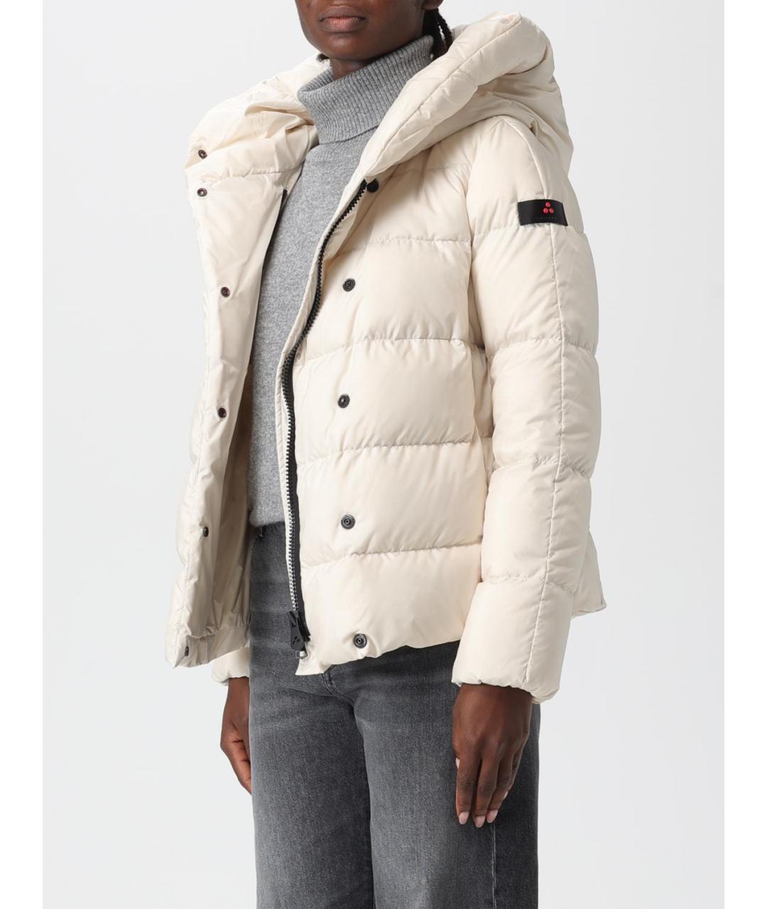 PEUTEREY Серый полиэстеровый пуховик, фото 4