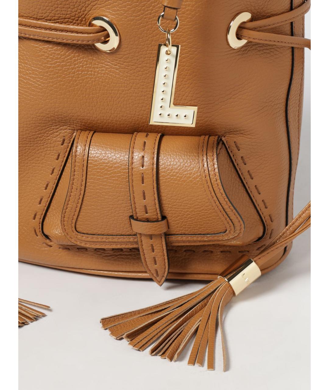 LANCEL Бежевая кожаная сумка тоут, фото 3