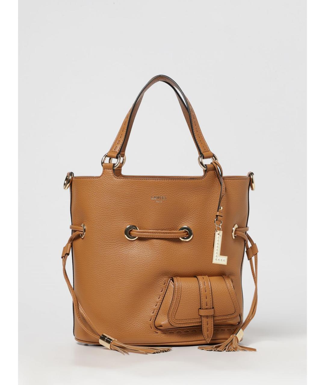 LANCEL Бежевая кожаная сумка тоут, фото 4