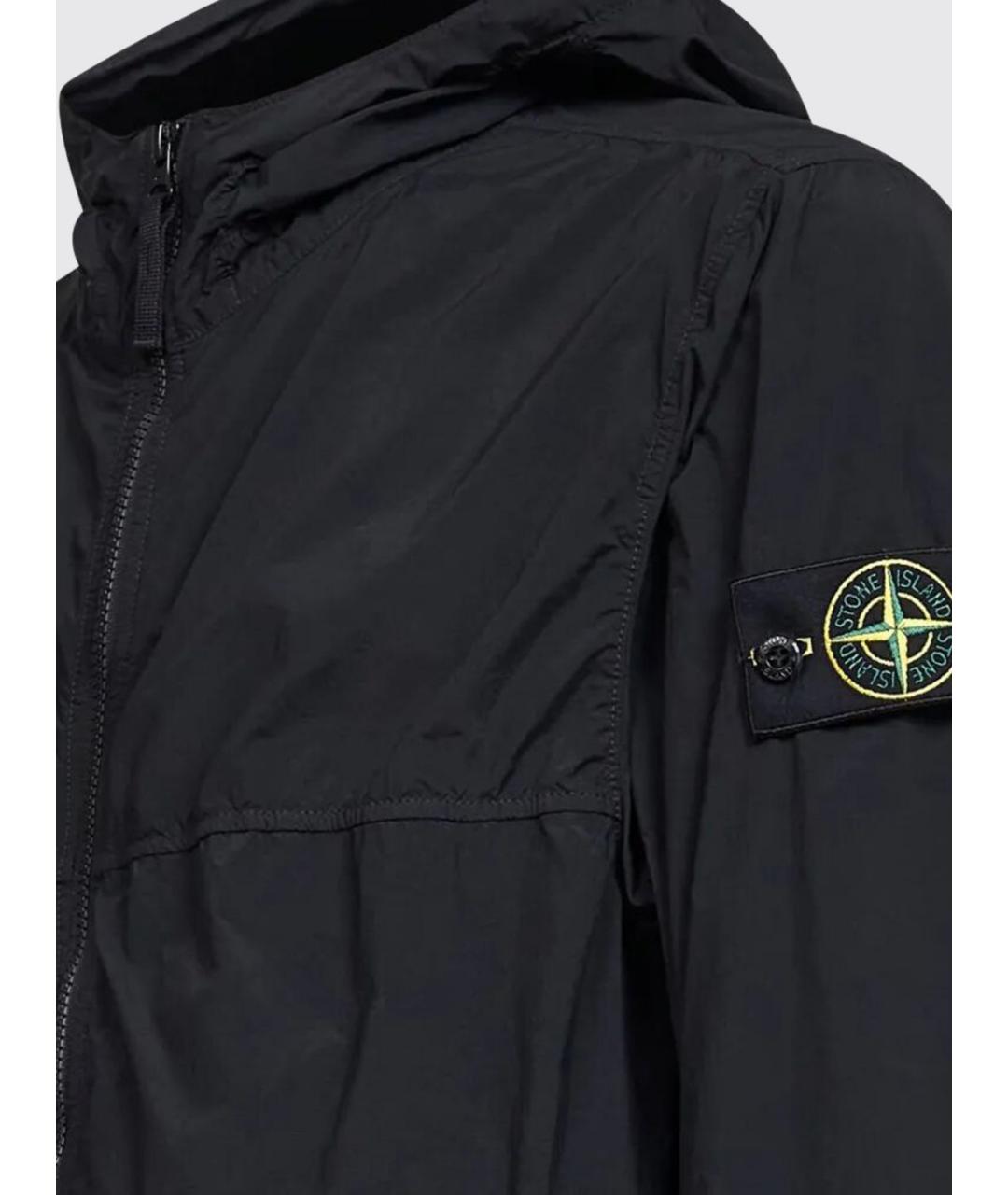 STONE ISLAND Черная полиамидовая куртка, фото 4