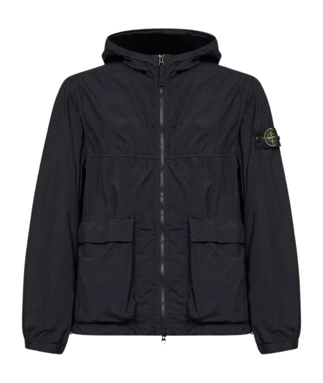 STONE ISLAND Черная полиамидовая куртка, фото 1