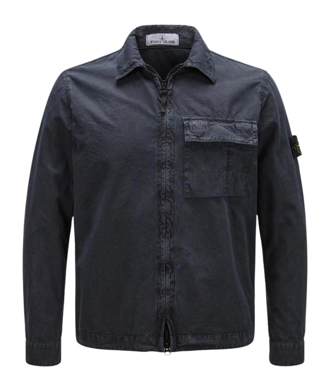 STONE ISLAND Синяя хлопковая куртка, фото 1