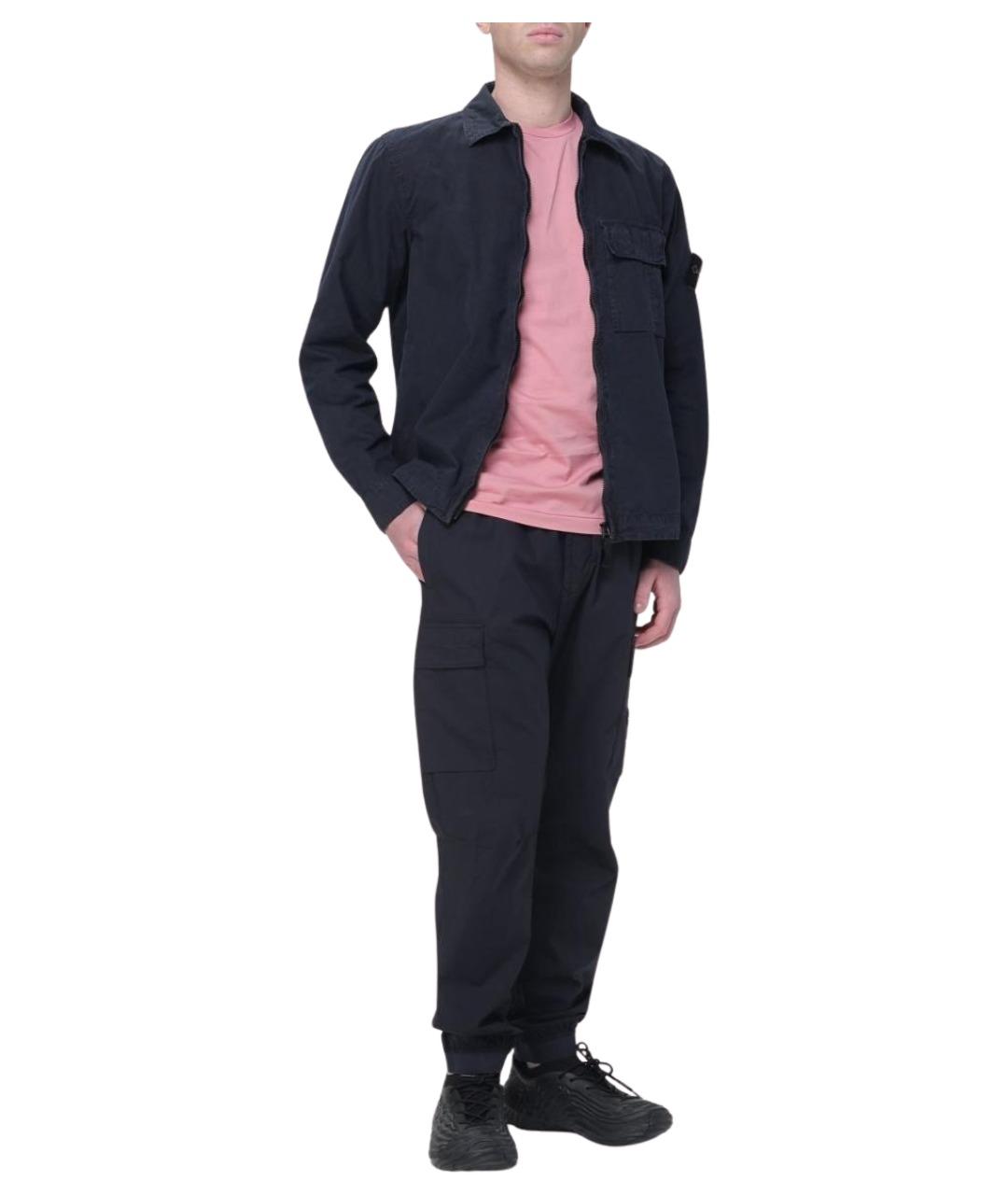 STONE ISLAND Синяя хлопковая куртка, фото 3