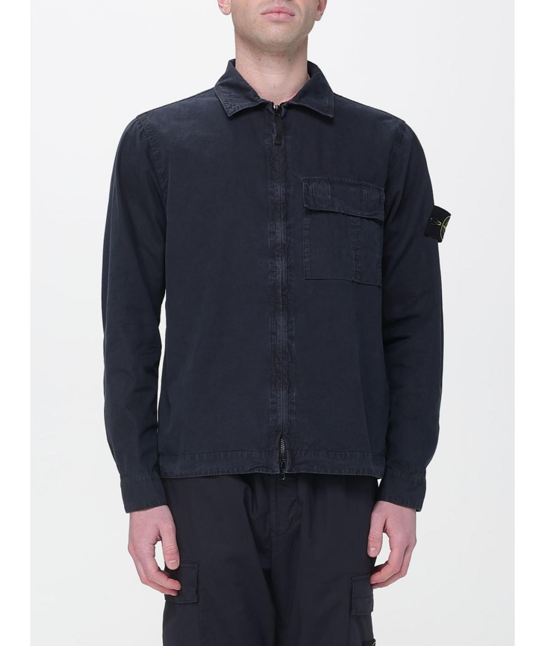 STONE ISLAND Синяя хлопковая куртка, фото 2