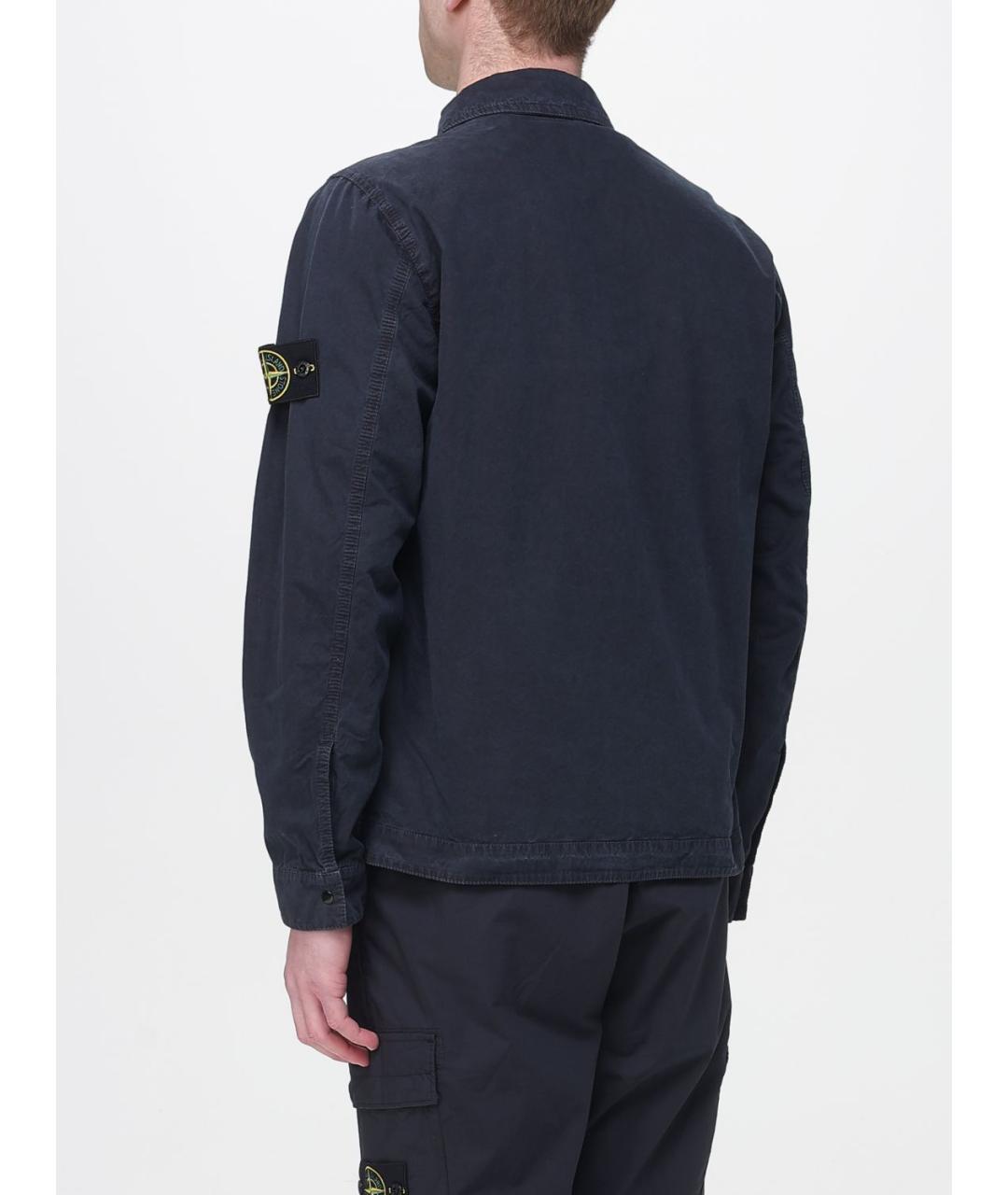 STONE ISLAND Синяя хлопковая куртка, фото 4
