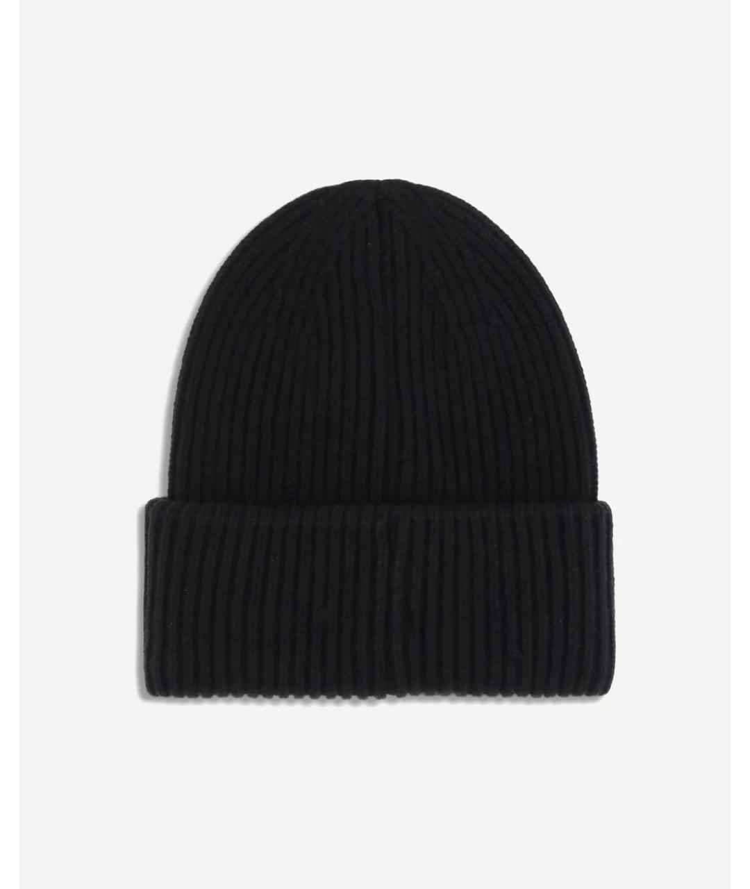 MONCLER Черная шерстяная шапка, фото 2