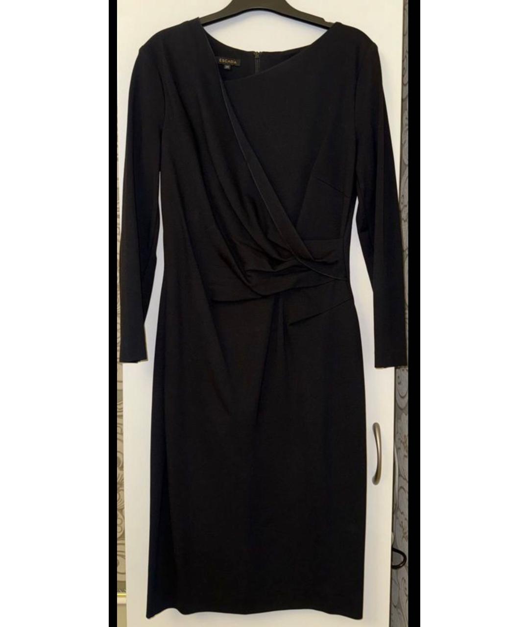 ESCADA Черное вискозное вечернее платье, фото 4