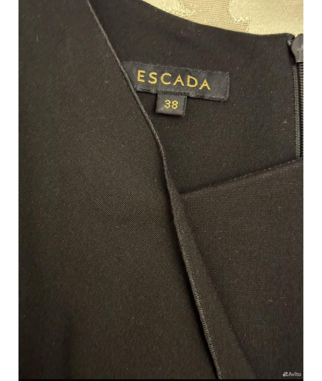 ESCADA Черное вискозное вечернее платье, фото 3