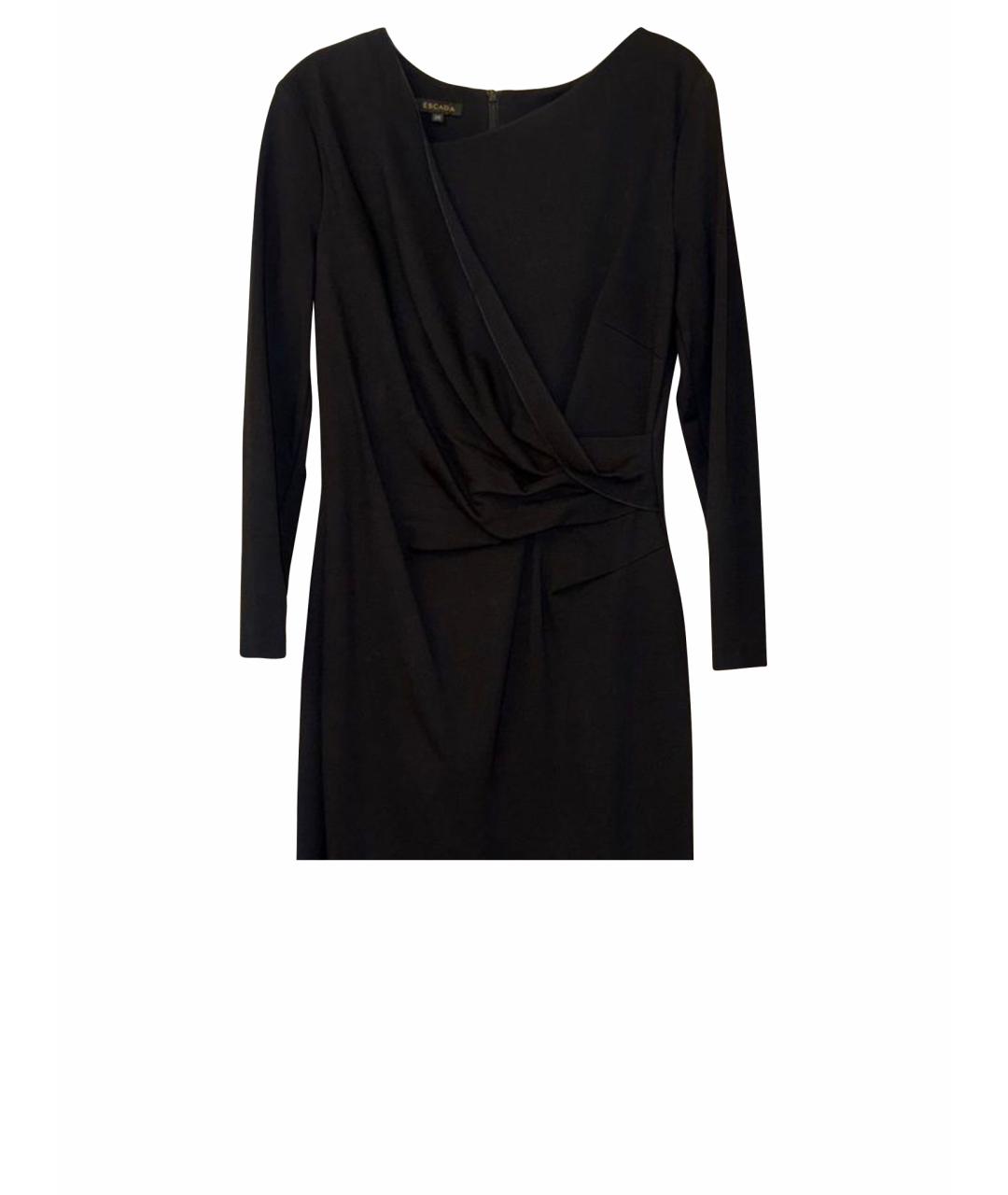 ESCADA Черное вискозное вечернее платье, фото 1