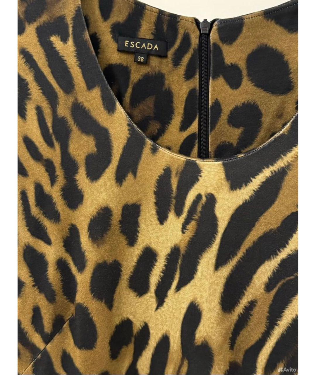 ESCADA Черное вискозное повседневное платье, фото 3