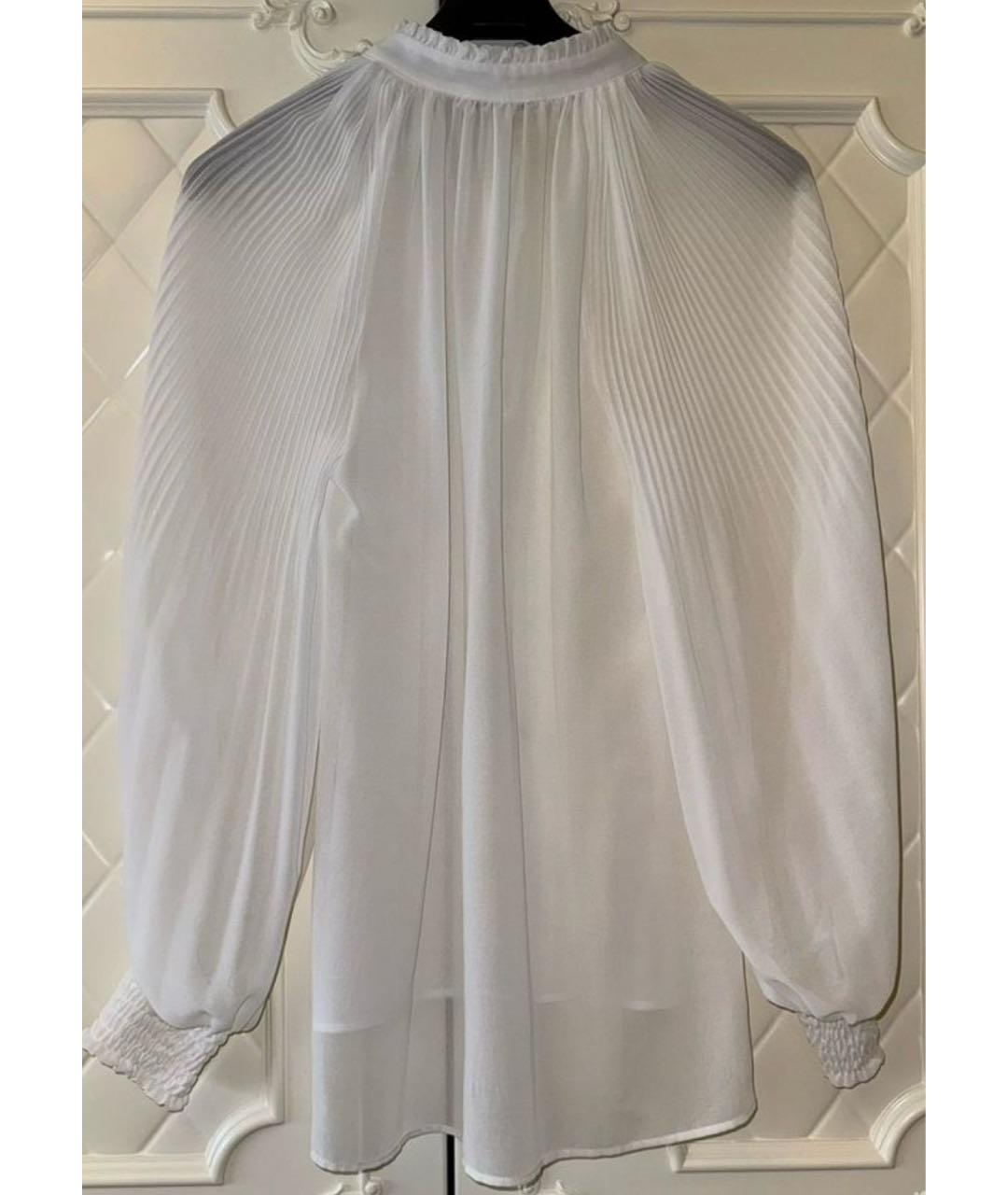 PATRIZIA PEPE Белая шелковая блузы, фото 2