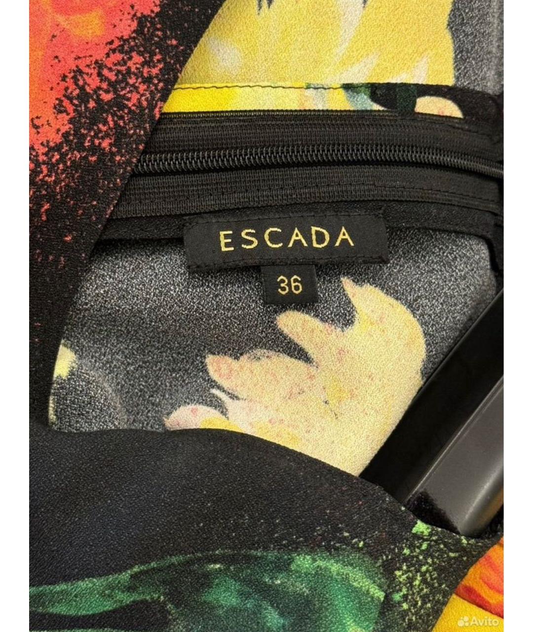 ESCADA Мульти вискозное повседневное платье, фото 4