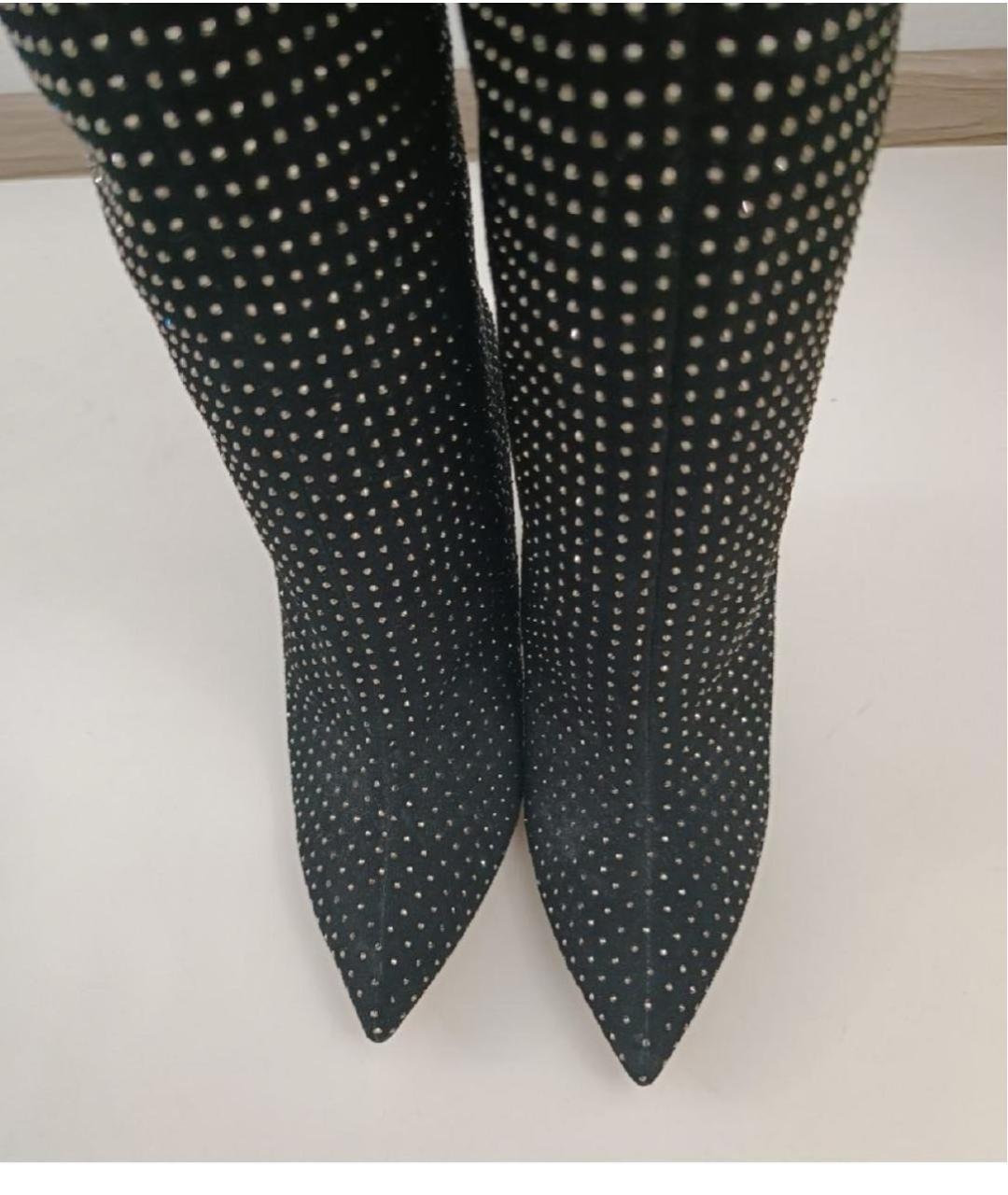 PARIS TEXAS Черные замшевые сапоги, фото 3