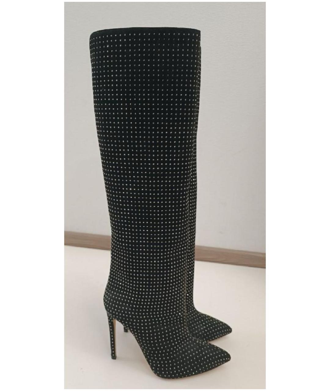 PARIS TEXAS Черные замшевые сапоги, фото 5