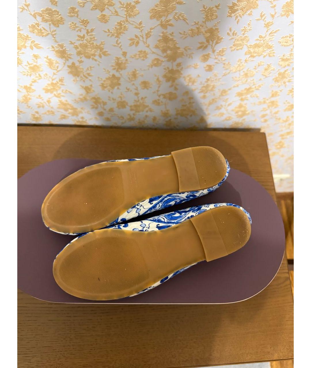 DOLCE&GABBANA Синие балетки, фото 5