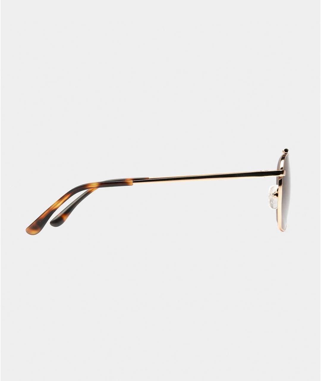 Vehla Коричневые металлические солнцезащитные очки, фото 2