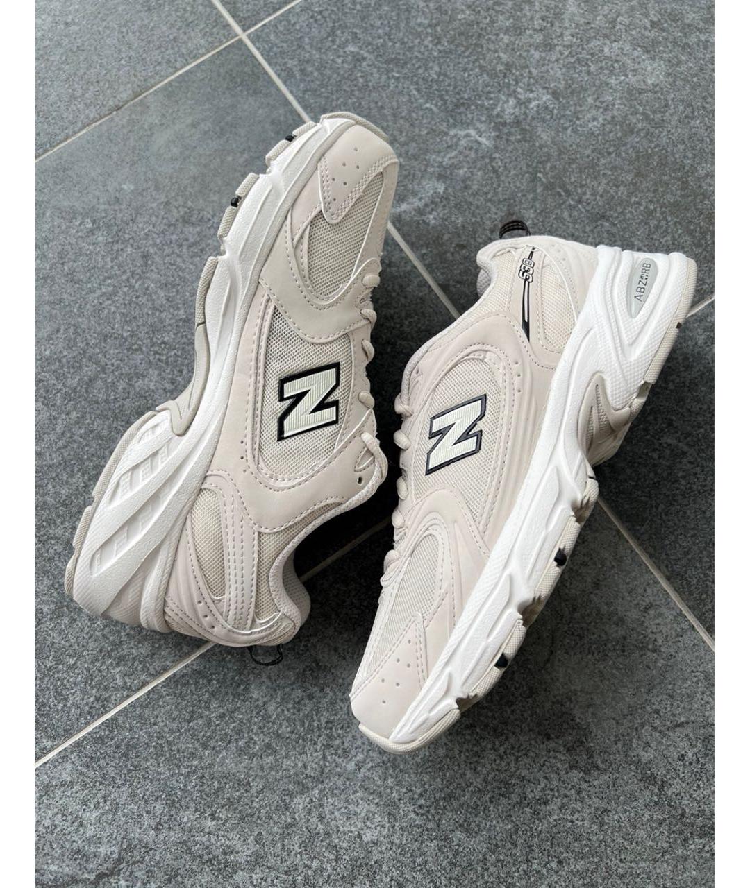 NEW BALANCE Бежевые текстильные кроссовки, фото 4