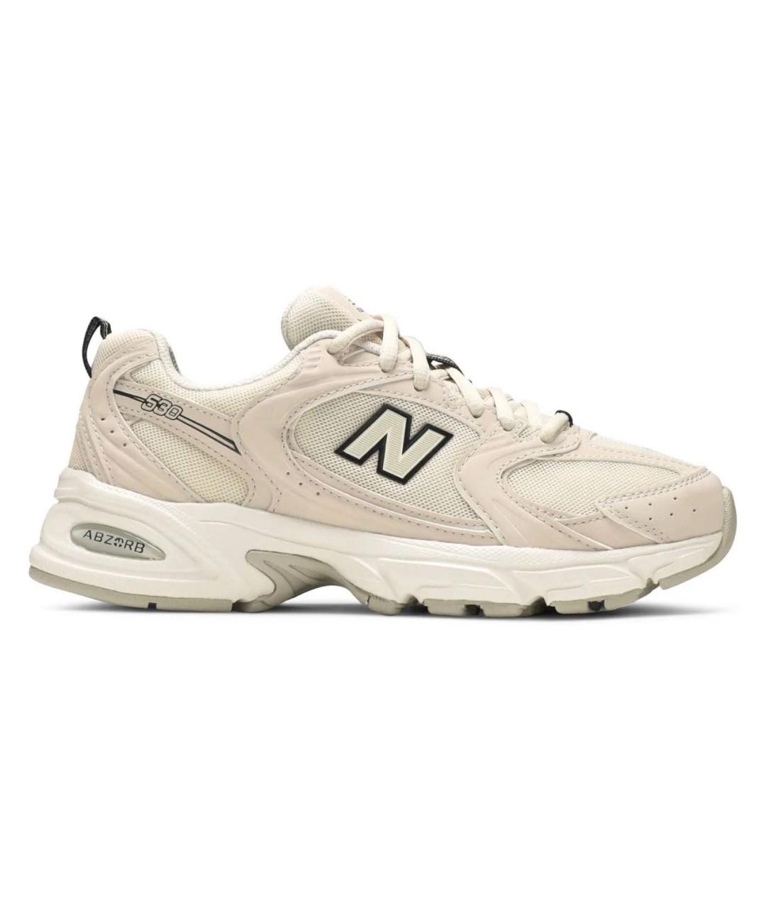 NEW BALANCE Бежевые текстильные кроссовки, фото 6