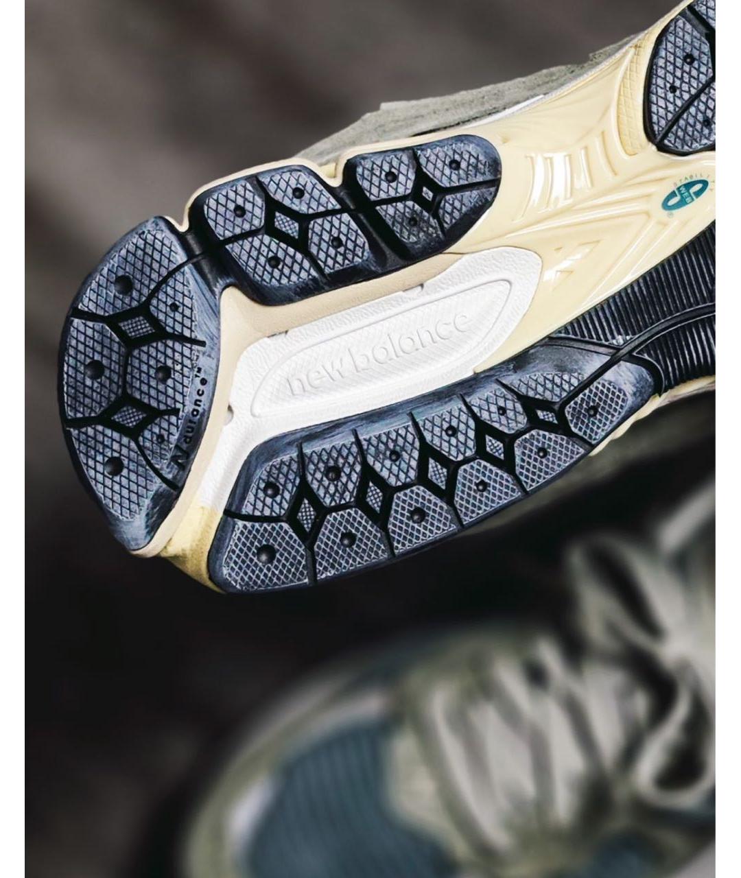 NEW BALANCE Хаки замшевые кроссовки, фото 5