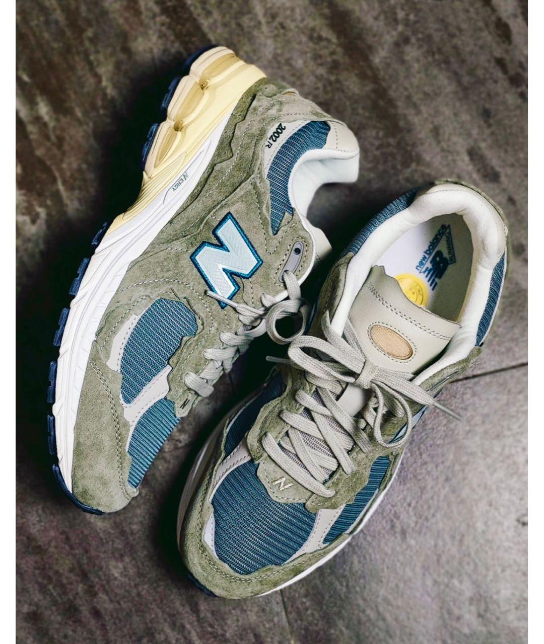 NEW BALANCE Хаки замшевые кроссовки, фото 2