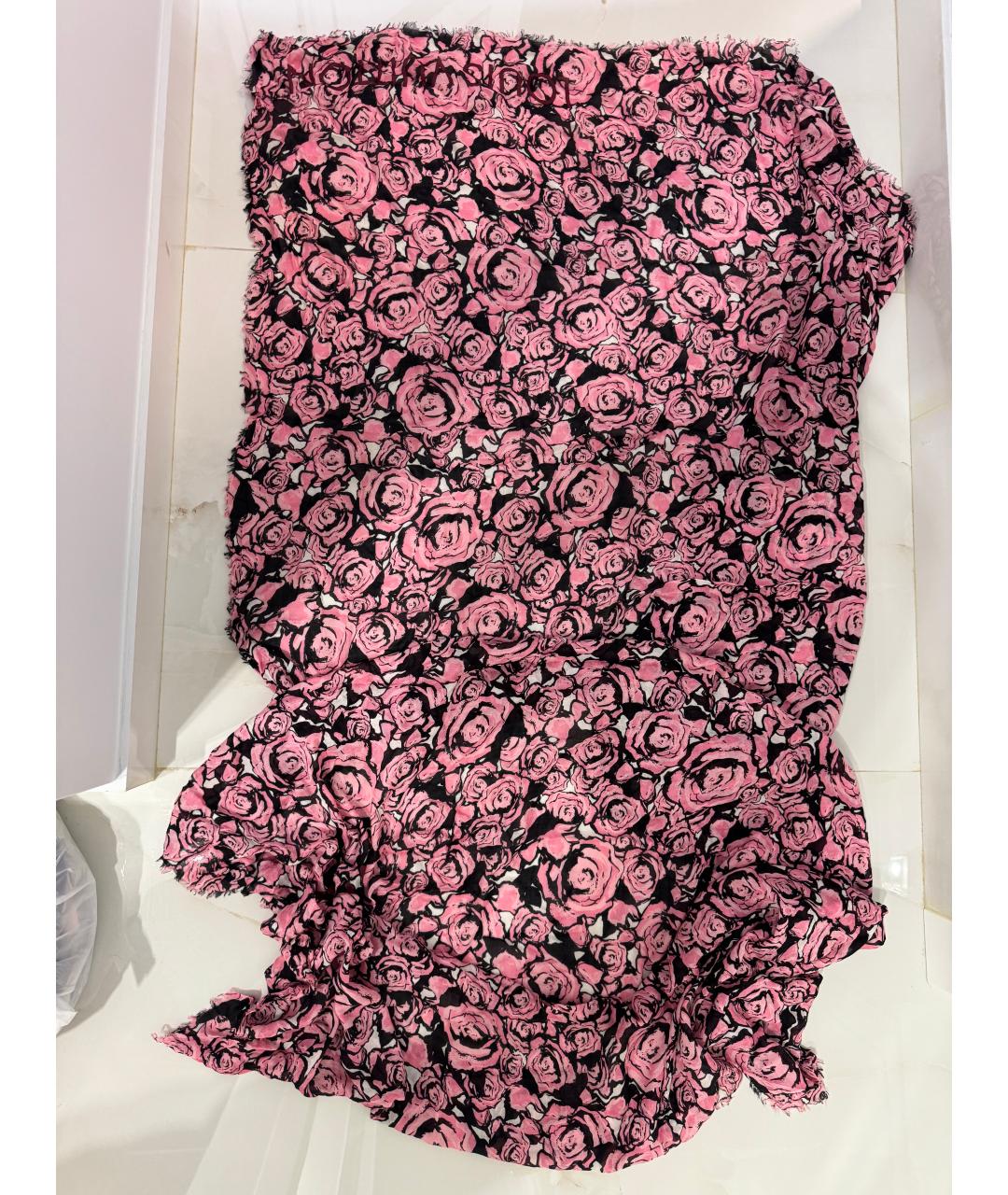 LOUIS VUITTON Розовый платок, фото 5