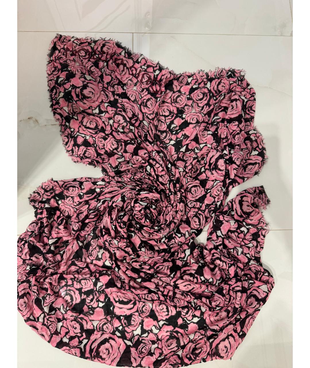 LOUIS VUITTON Розовый платок, фото 2