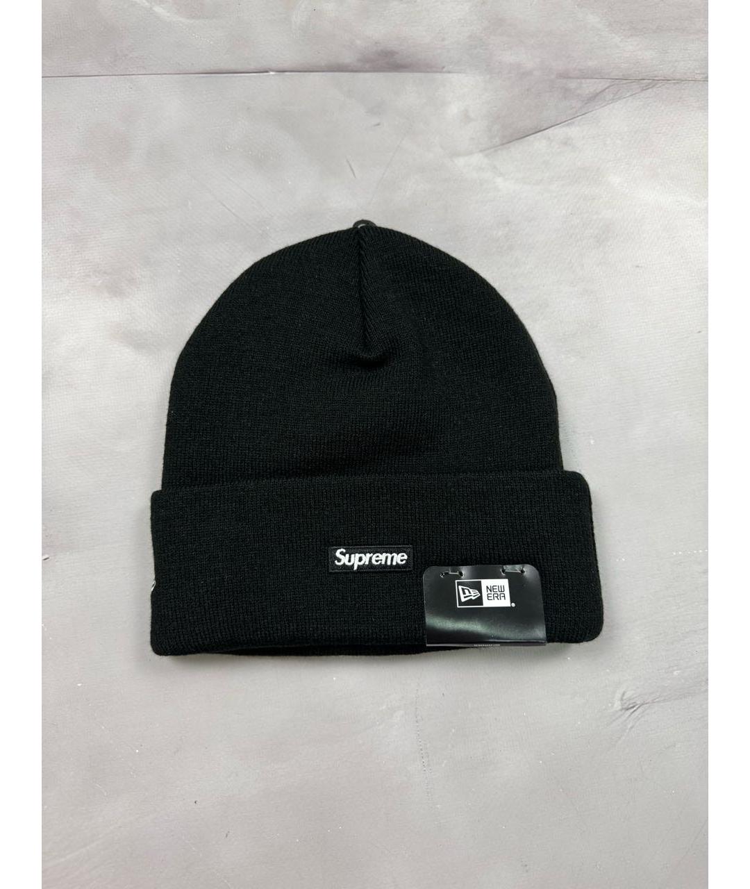 SUPREME Черная шапка, фото 3