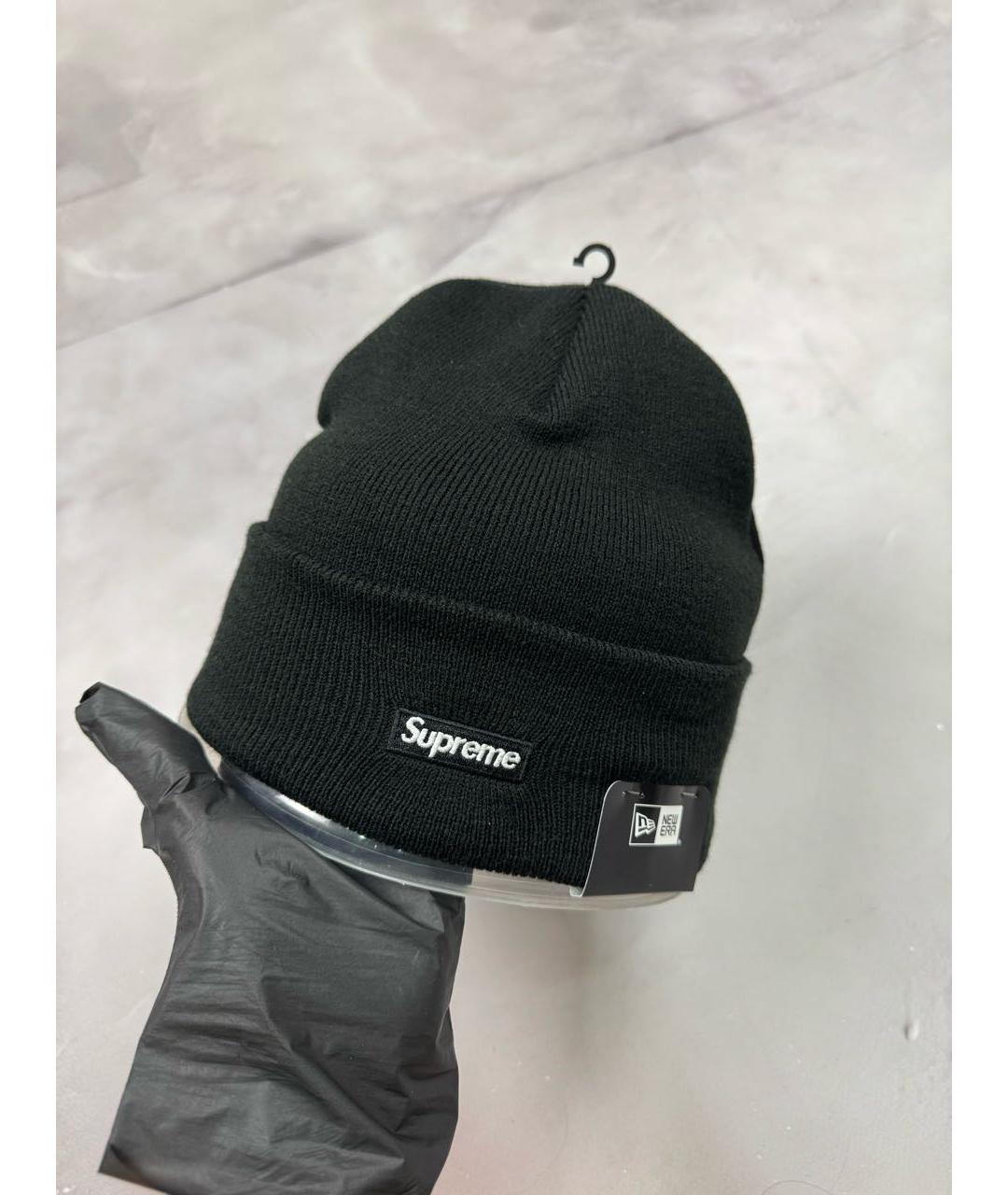 SUPREME Черная шапка, фото 8