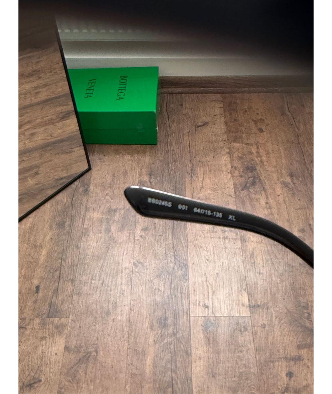 BALENCIAGA Черные металлические солнцезащитные очки, фото 5