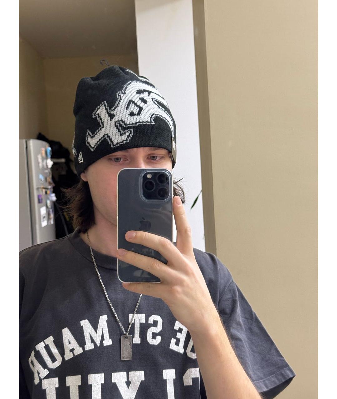 SUPREME Черная шапка, фото 5