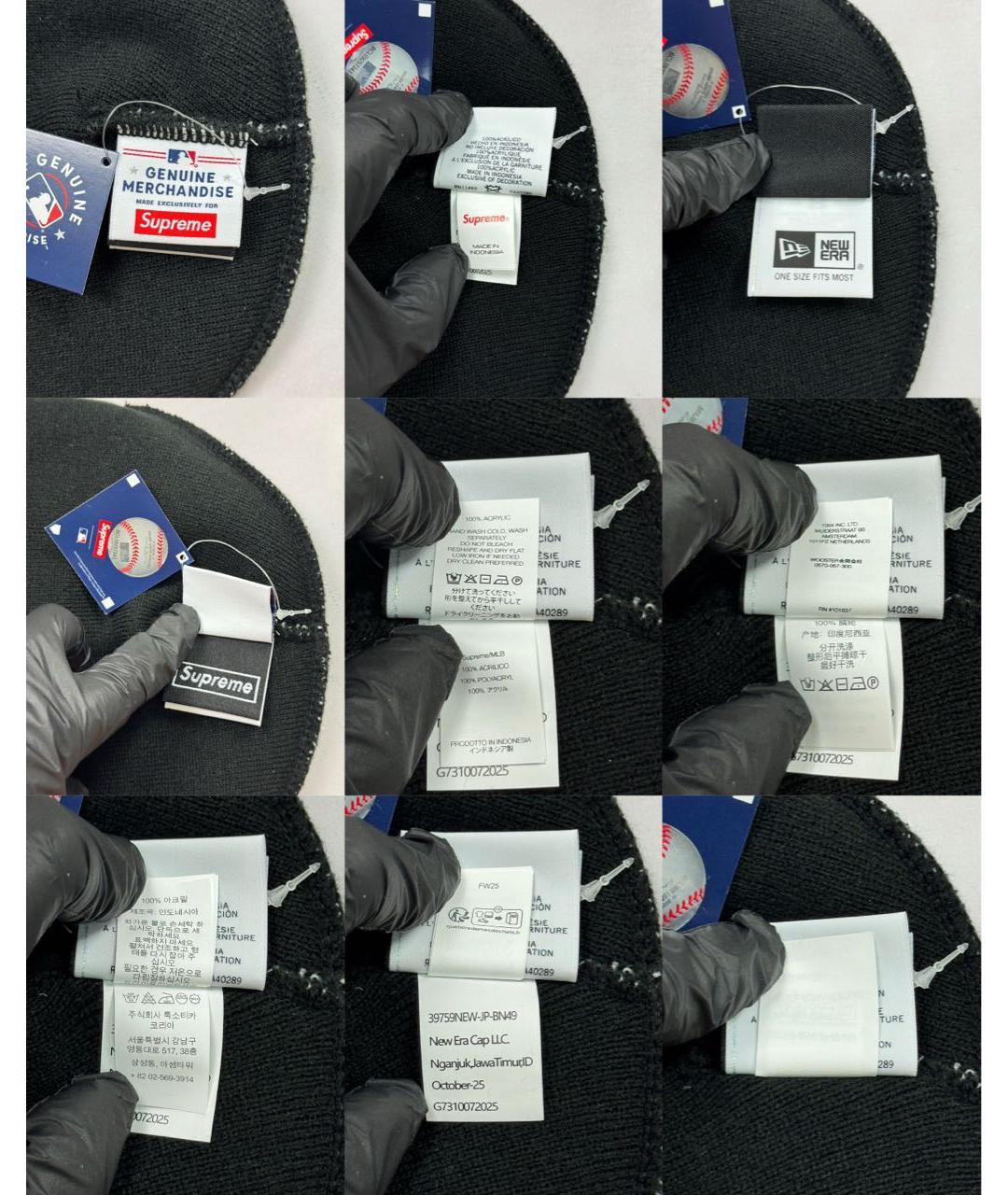 SUPREME Черная шапка, фото 6