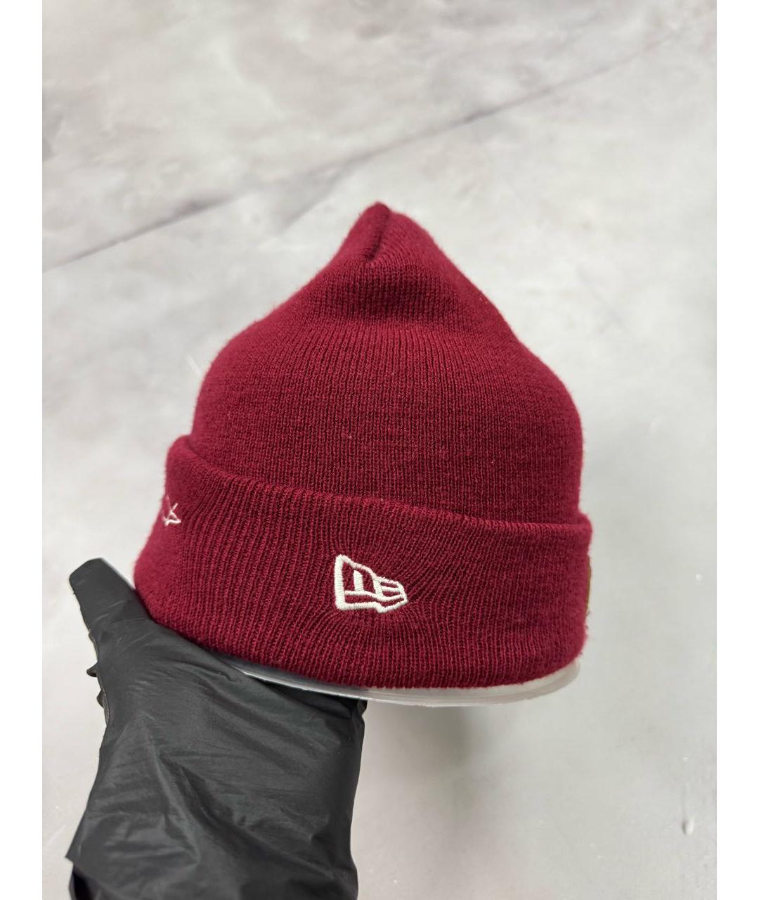 YOHJI YAMAMOTO Бордовая шапка, фото 3