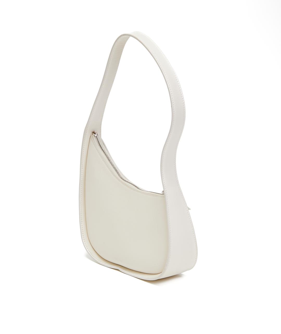 THE ROW Белая кожаная сумка с короткими ручками, фото 2