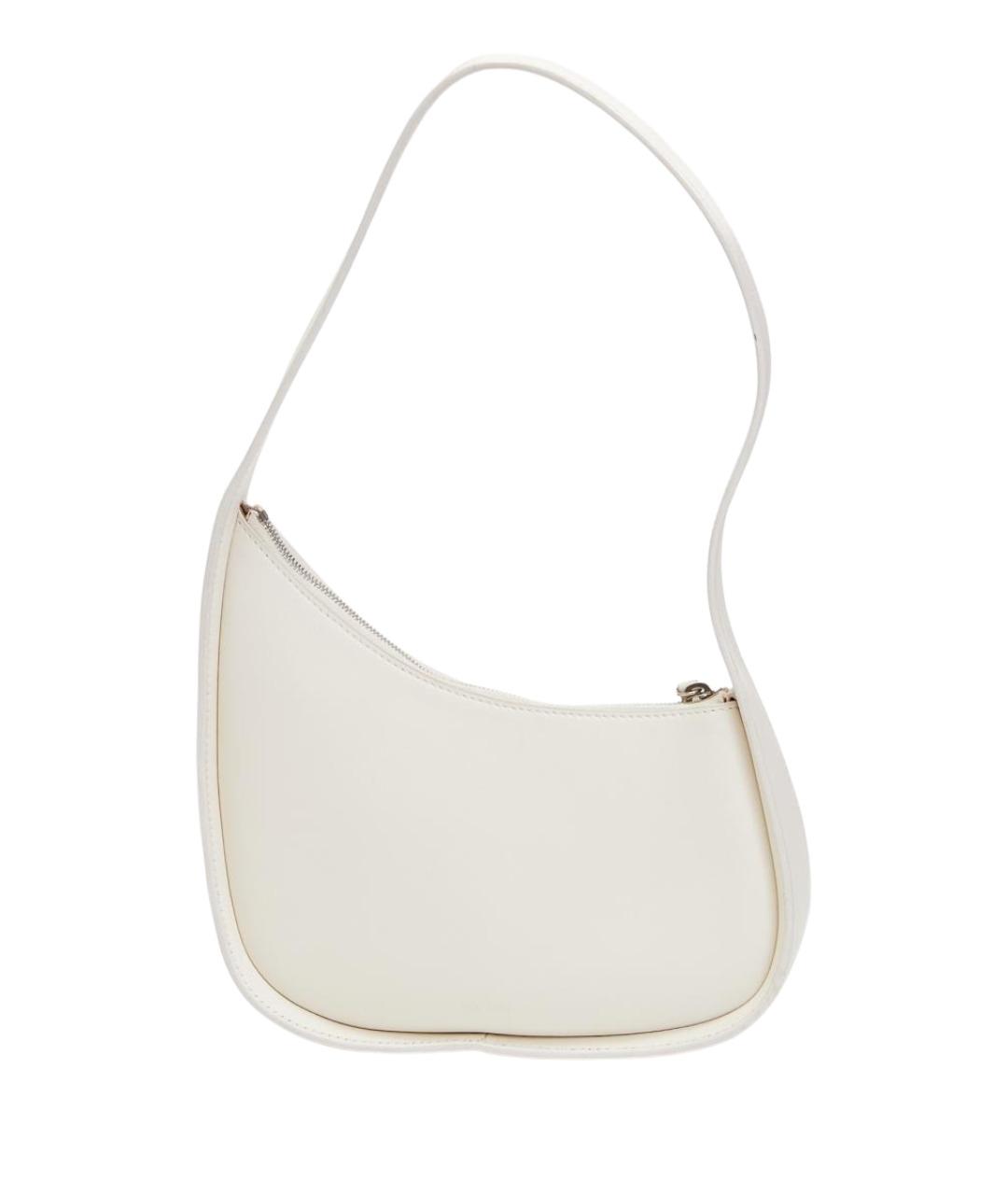 THE ROW Белая кожаная сумка с короткими ручками, фото 1