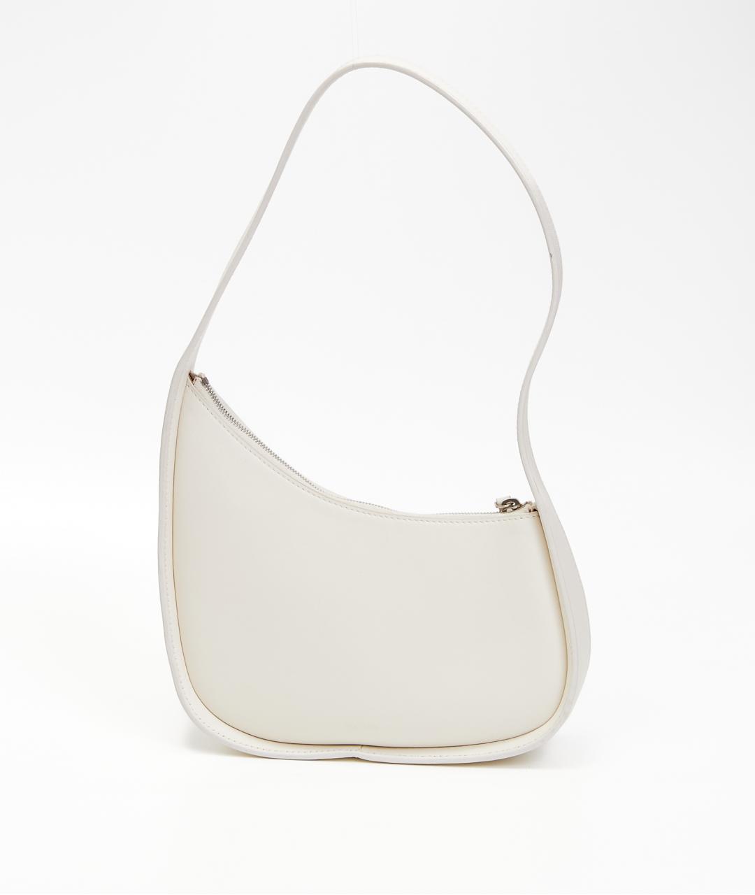 THE ROW Белая кожаная сумка с короткими ручками, фото 5