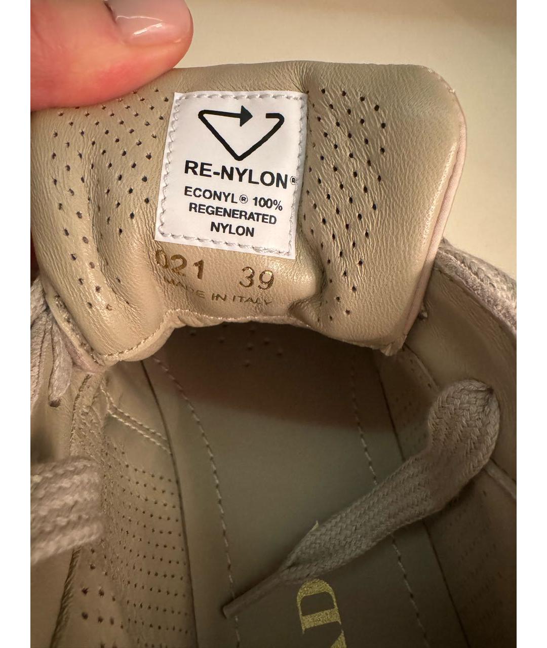 PRADA Бежевые кеды, фото 6