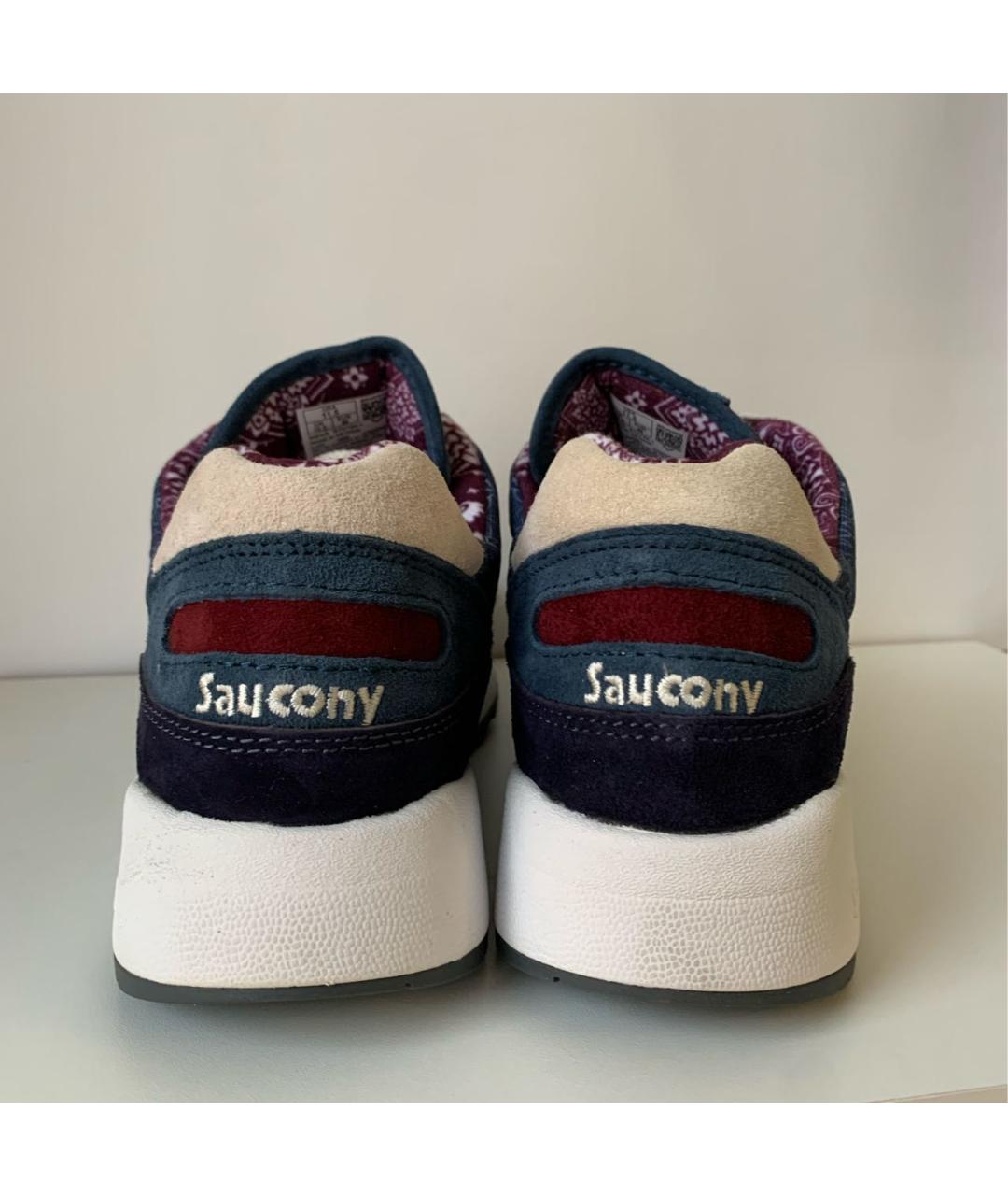 SAUCONY Темно-синие замшевые низкие кроссовки / кеды, фото 4