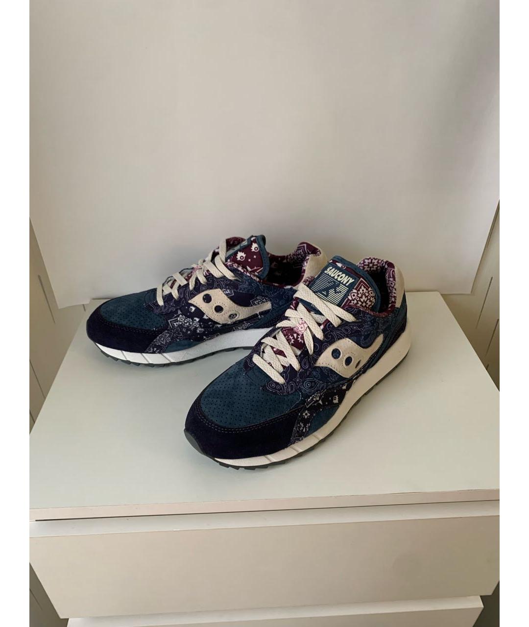 SAUCONY Темно-синие замшевые низкие кроссовки / кеды, фото 8