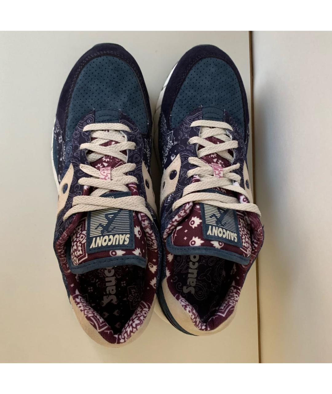 SAUCONY Темно-синие замшевые низкие кроссовки / кеды, фото 3