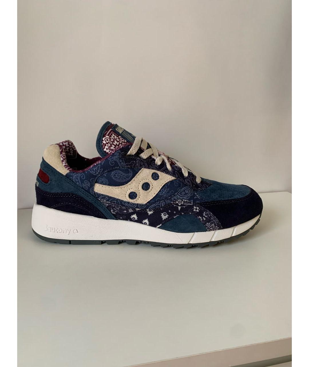 SAUCONY Темно-синие замшевые низкие кроссовки / кеды, фото 9