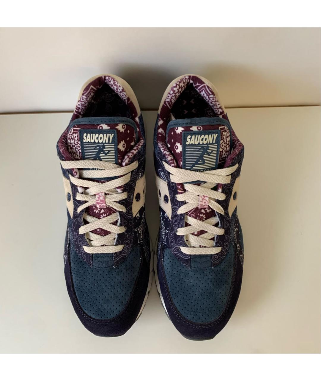 SAUCONY Темно-синие замшевые низкие кроссовки / кеды, фото 2