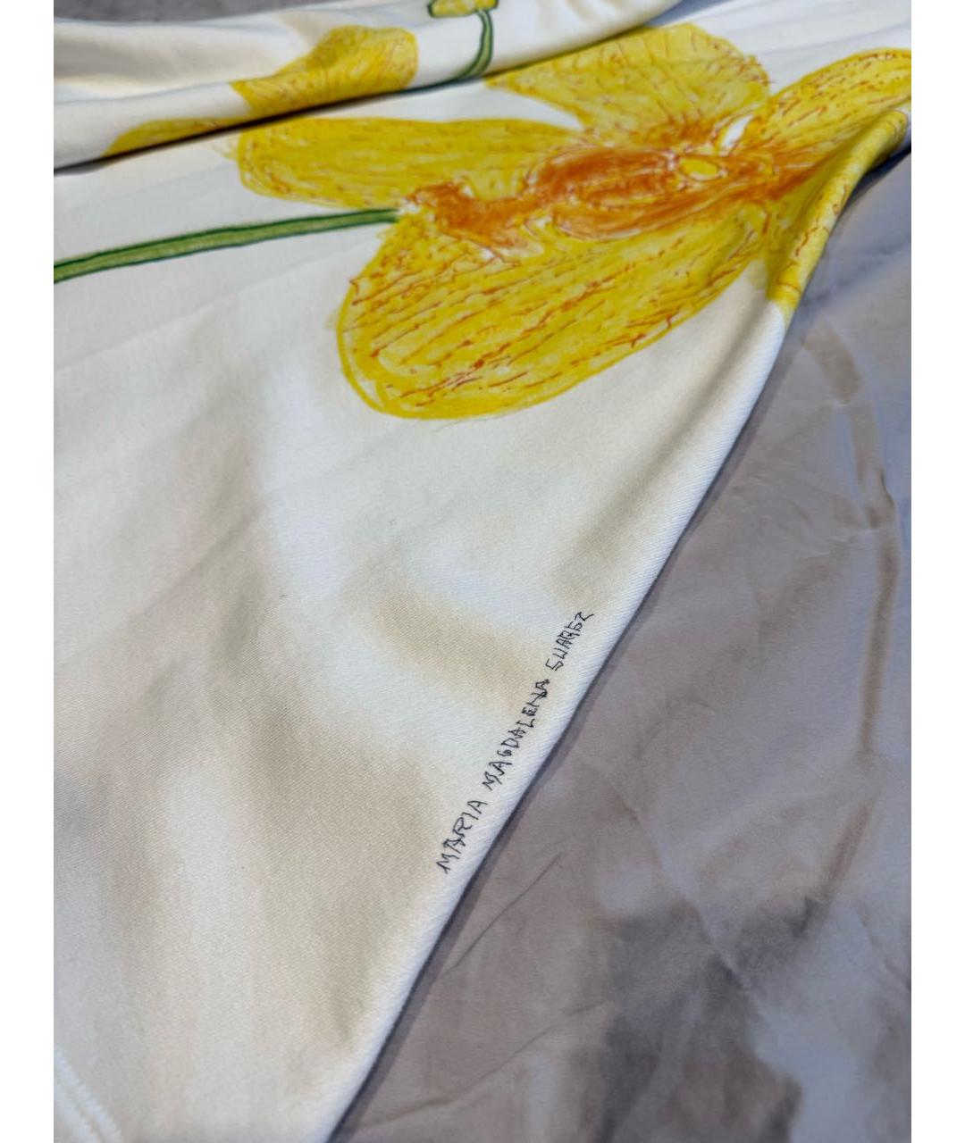 MARNI Белая хлопковая юбка миди, фото 4