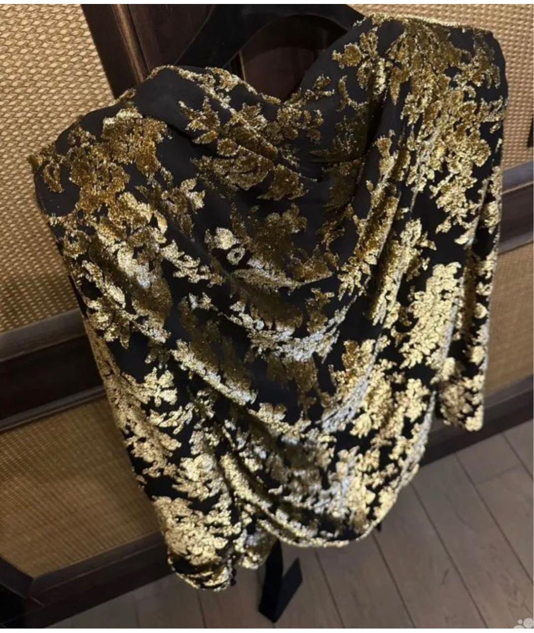 SAINT LAURENT Черное шелковое коктейльное платье, фото 3