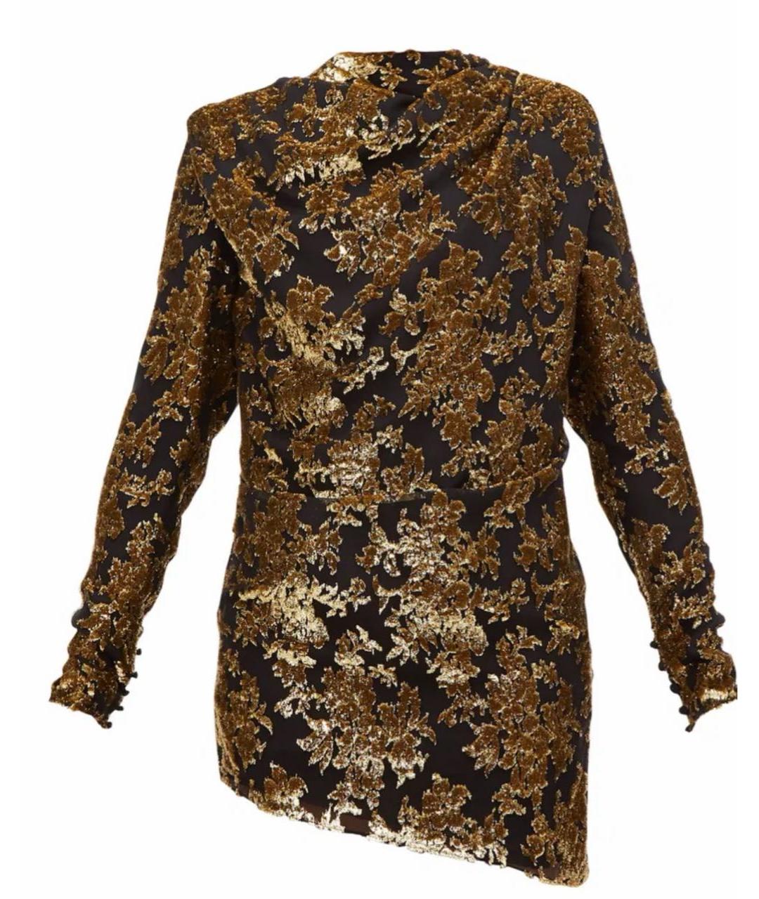 SAINT LAURENT Черное шелковое коктейльное платье, фото 1