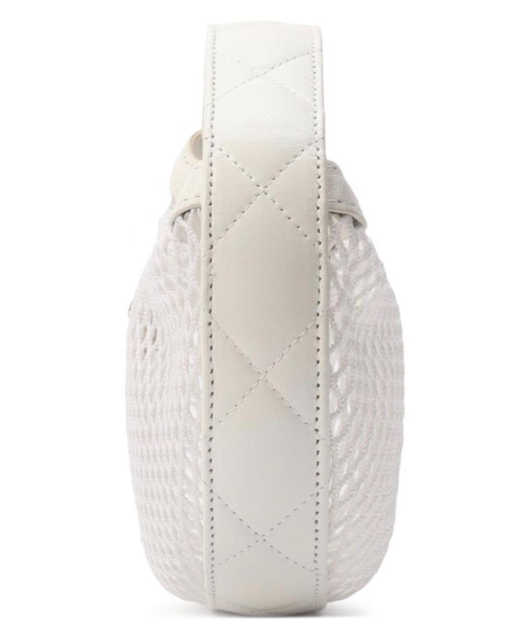 CHANEL Белая сумка с короткими ручками, фото 6