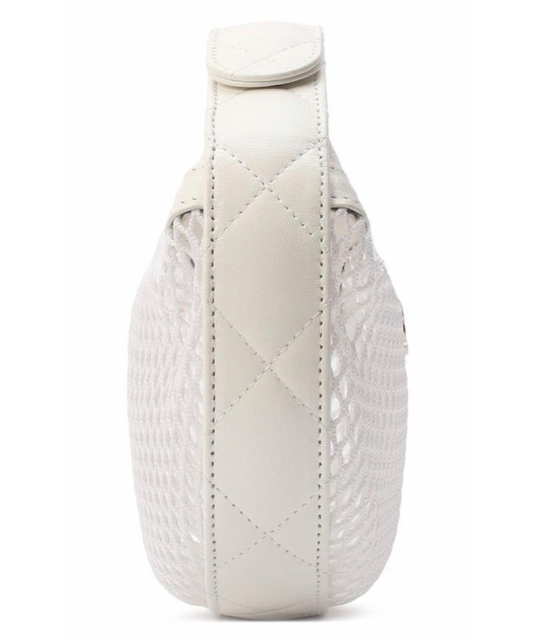 CHANEL Белая сумка с короткими ручками, фото 7