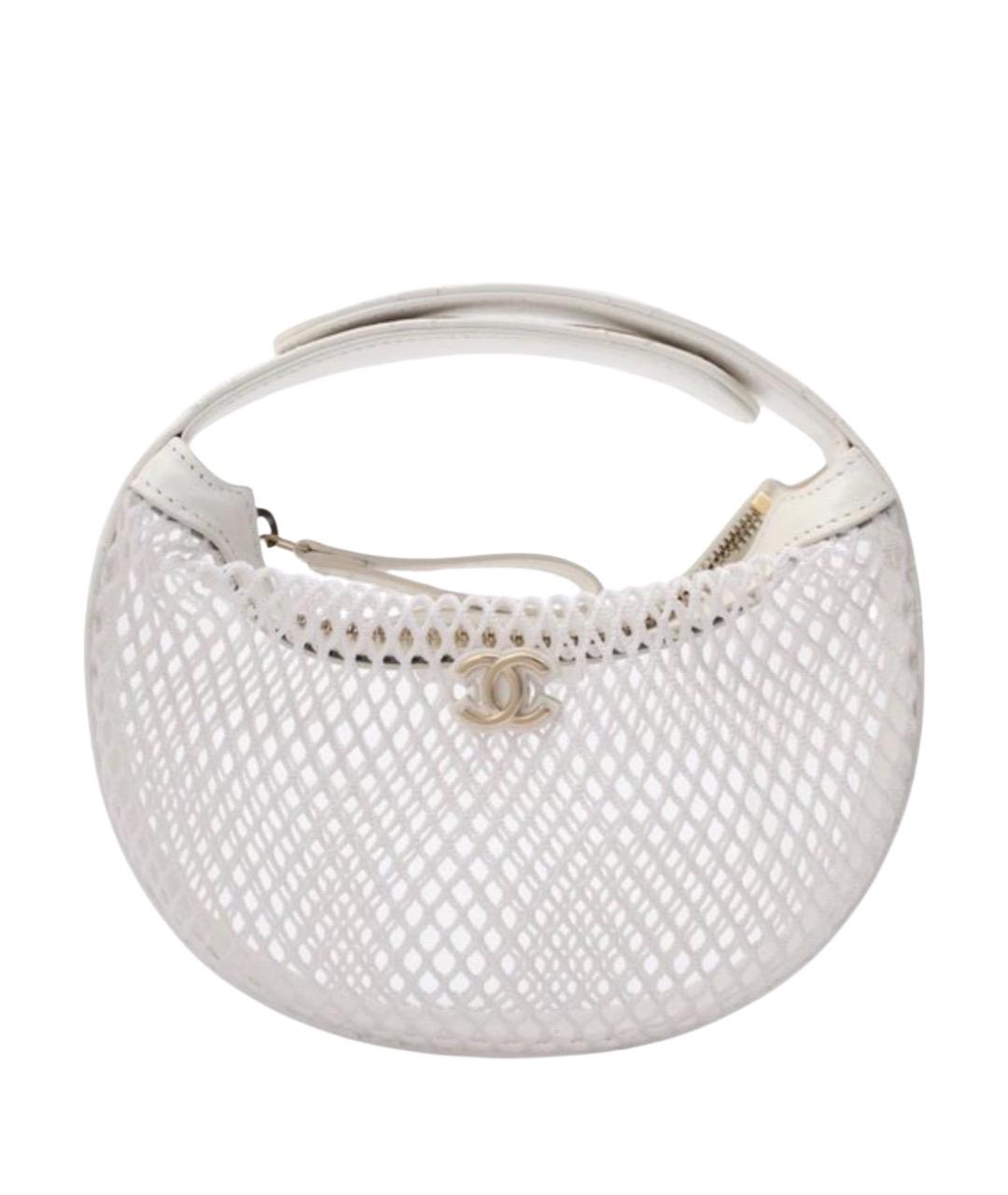 CHANEL Белая сумка с короткими ручками, фото 1
