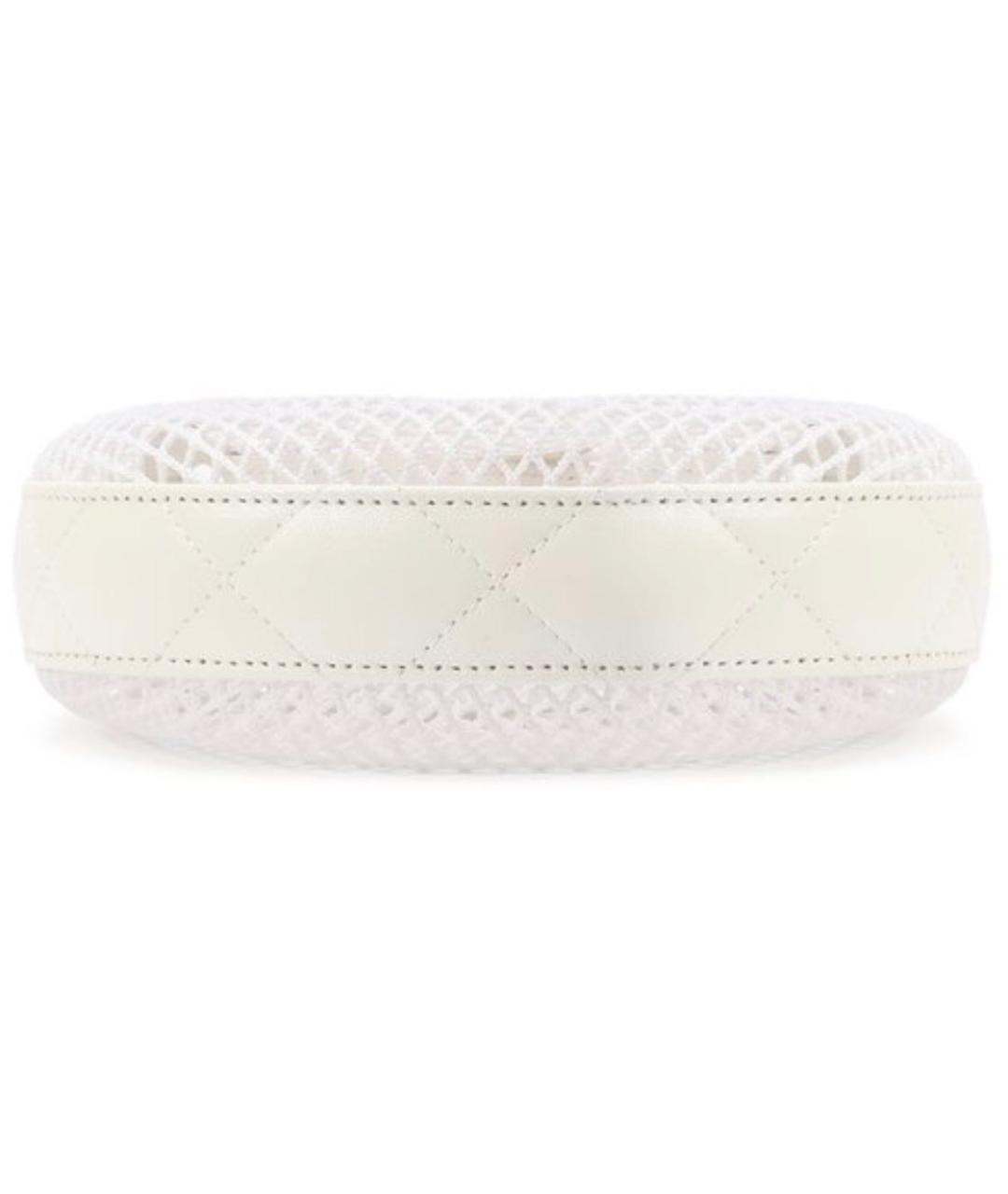 CHANEL Белая сумка с короткими ручками, фото 5