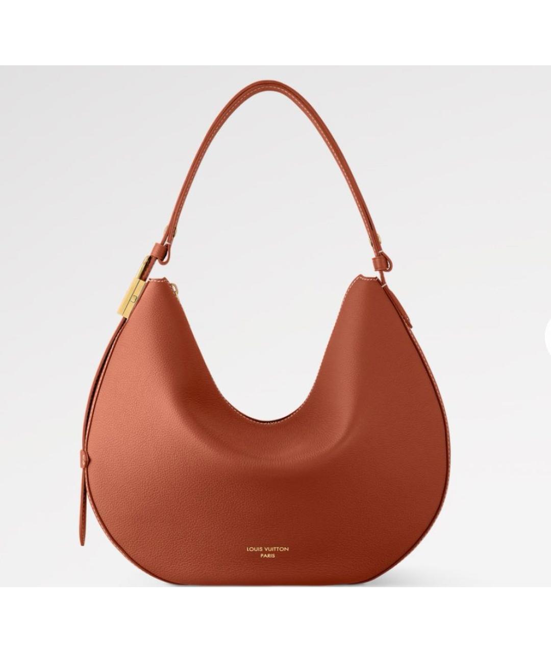 LOUIS VUITTON Оранжевая кожаная сумка через плечо, фото 5